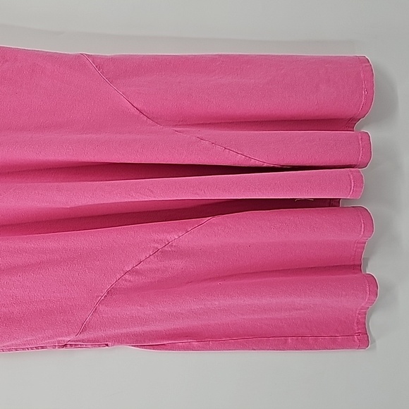 Eshakti Pink Fit & Flare Cap Sleeve Dress w 3-Button Front & Side Pockets - Picture 8 of 15